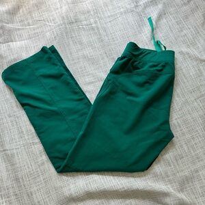 Figs Hunter Green Kade Cargo Scrub Pants